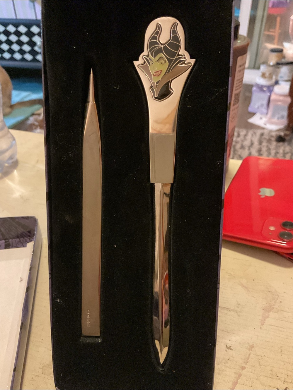 Disney Maleficent Silver Letter Opener and Stylus Set - Disney Villains Set